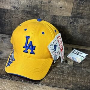 VINTAGE LOS ANGELES DODGERS MLB AMERICAN NEEDLE YELLOW HAT BASEBALL CAP NWT